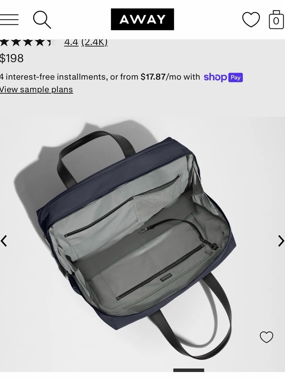 The Everywhere Bag - Navy Blue - Picture 5 of 12